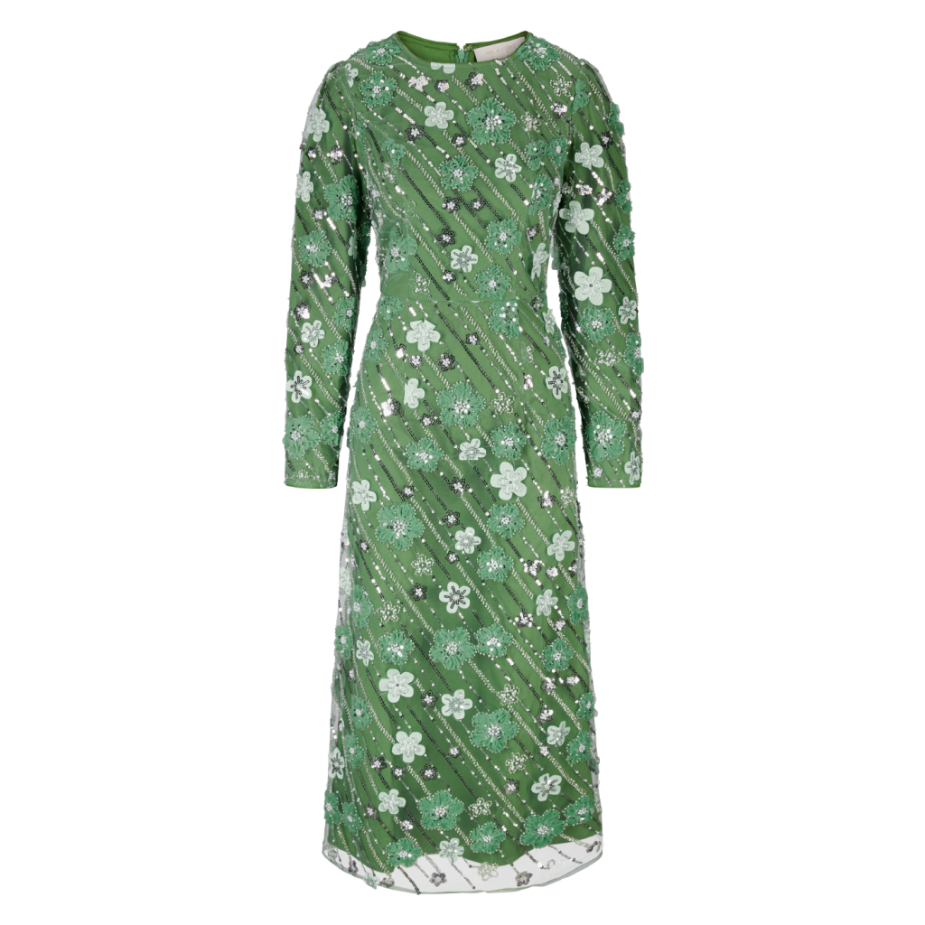 LARA MIDI DRESS TROPICAL GARDEN