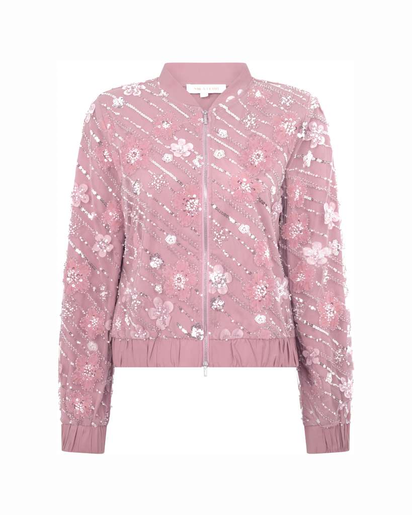 LUX BOMBER JACKET PALE ROSE