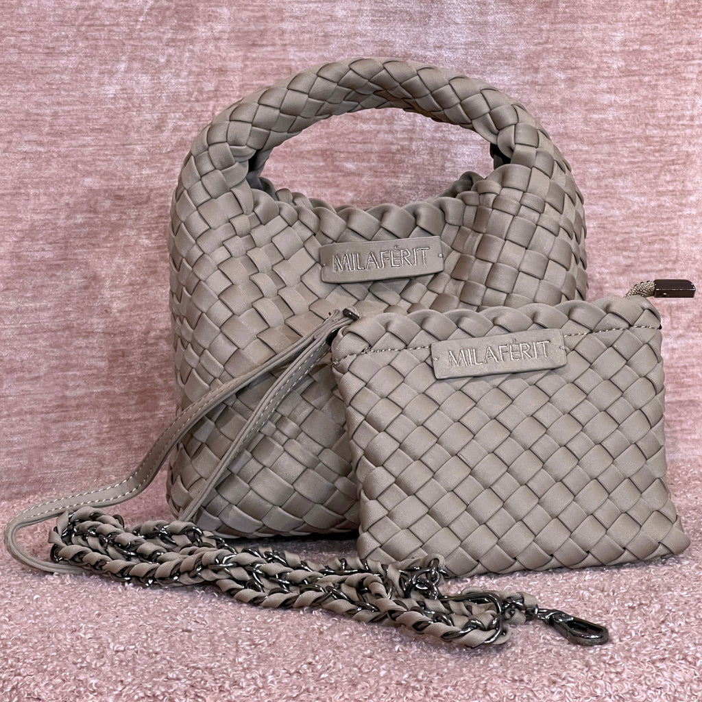 NÈA BRAIDED TAUPE MINI