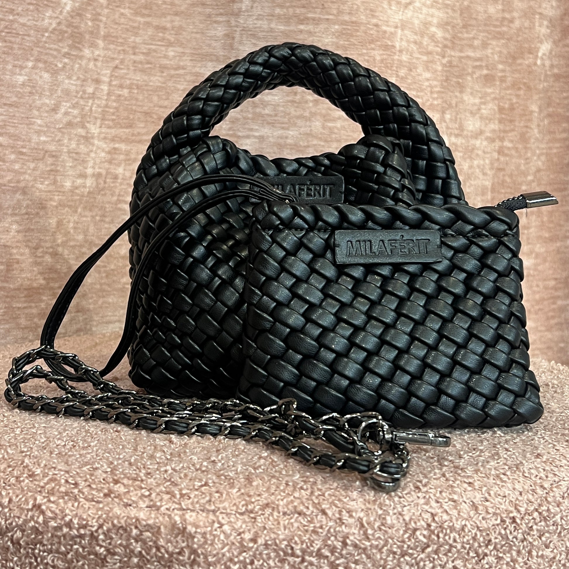 NÈA BRAIDED BLACK MINI