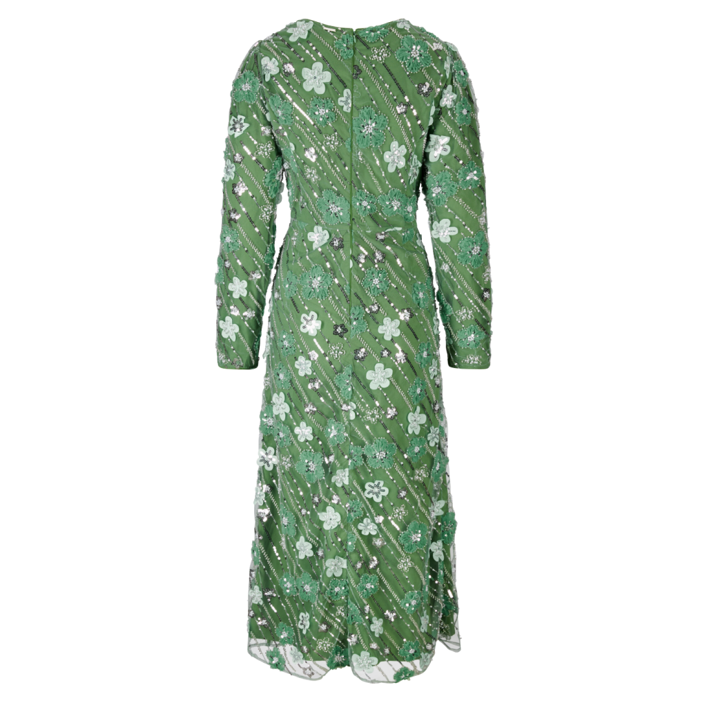 LARA MIDI DRESS TROPICAL GARDEN