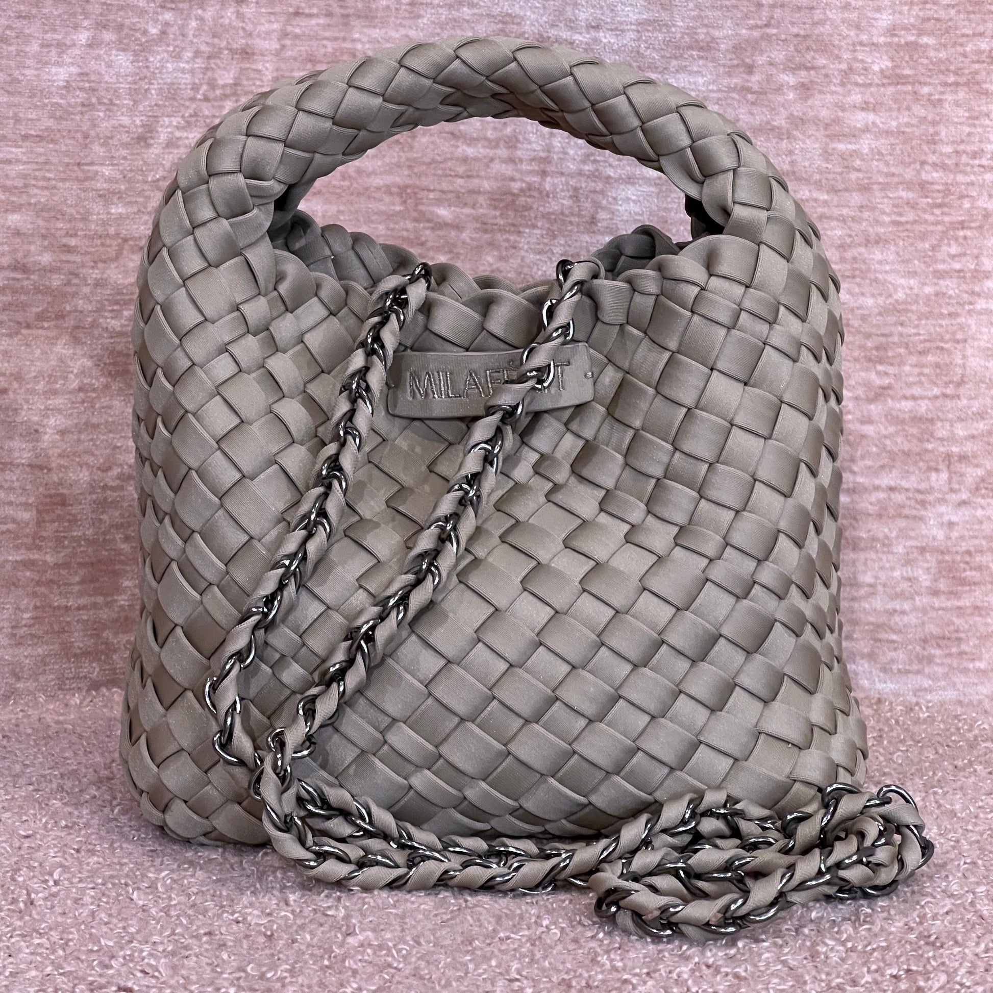 NÈA BRAIDED TAUPE MINI